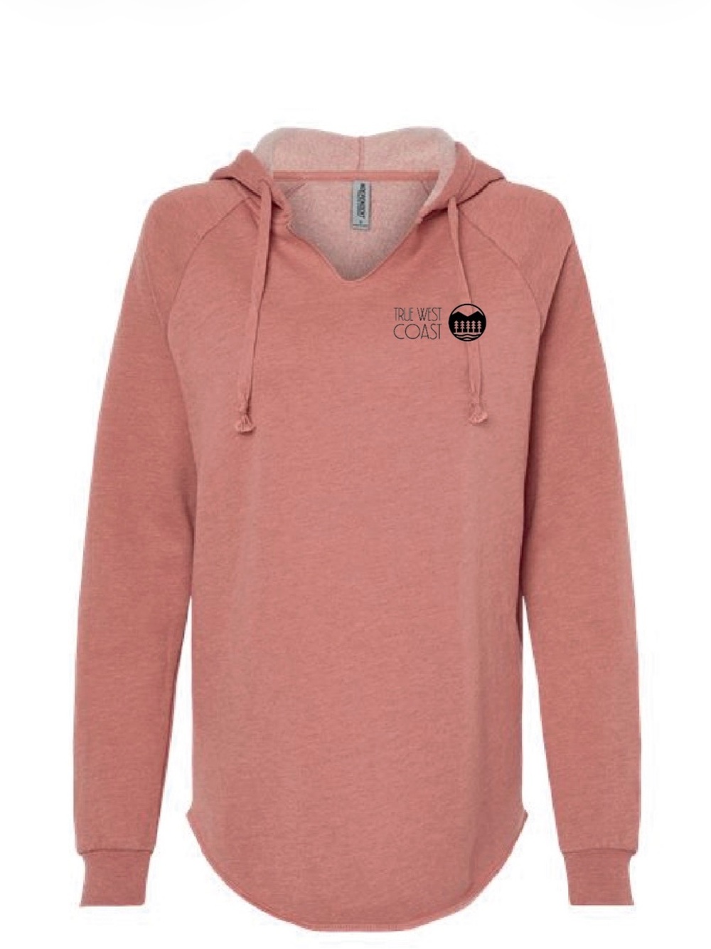 True West Coast Women's Dusty Rose Pullover Hoodie